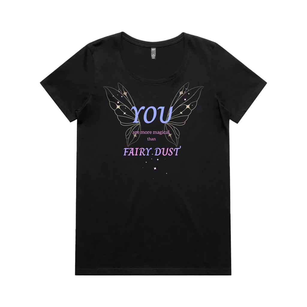 Black front flat lay