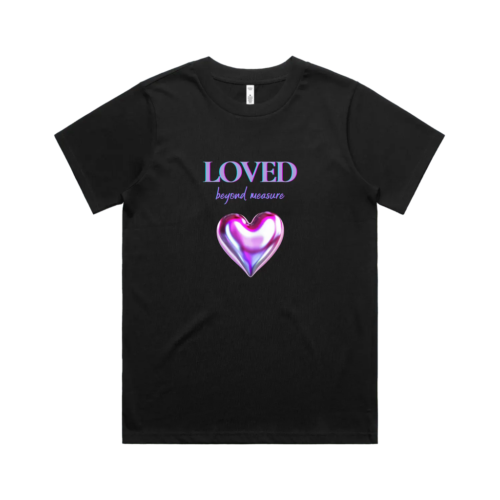 Black front flat lay