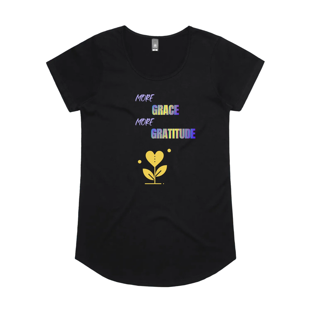 Black front flat lay