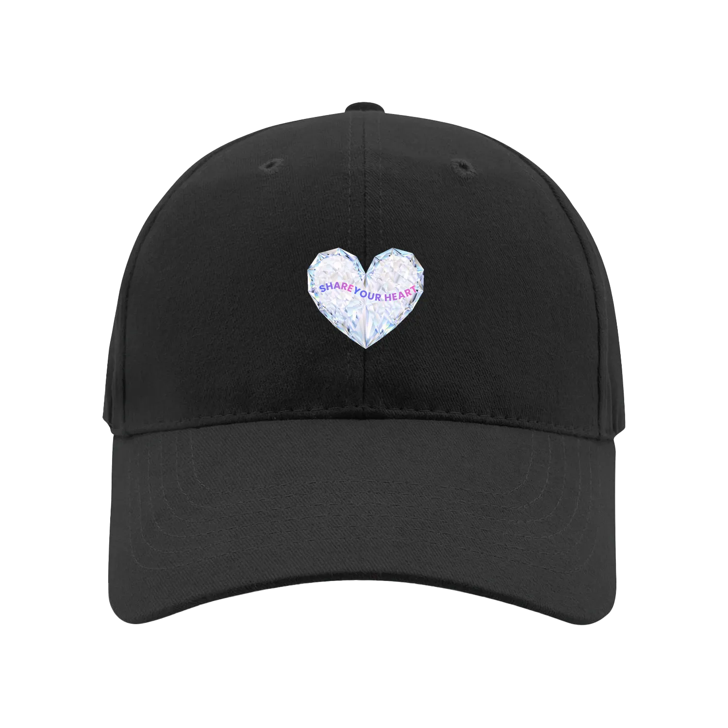 Black front flat lay