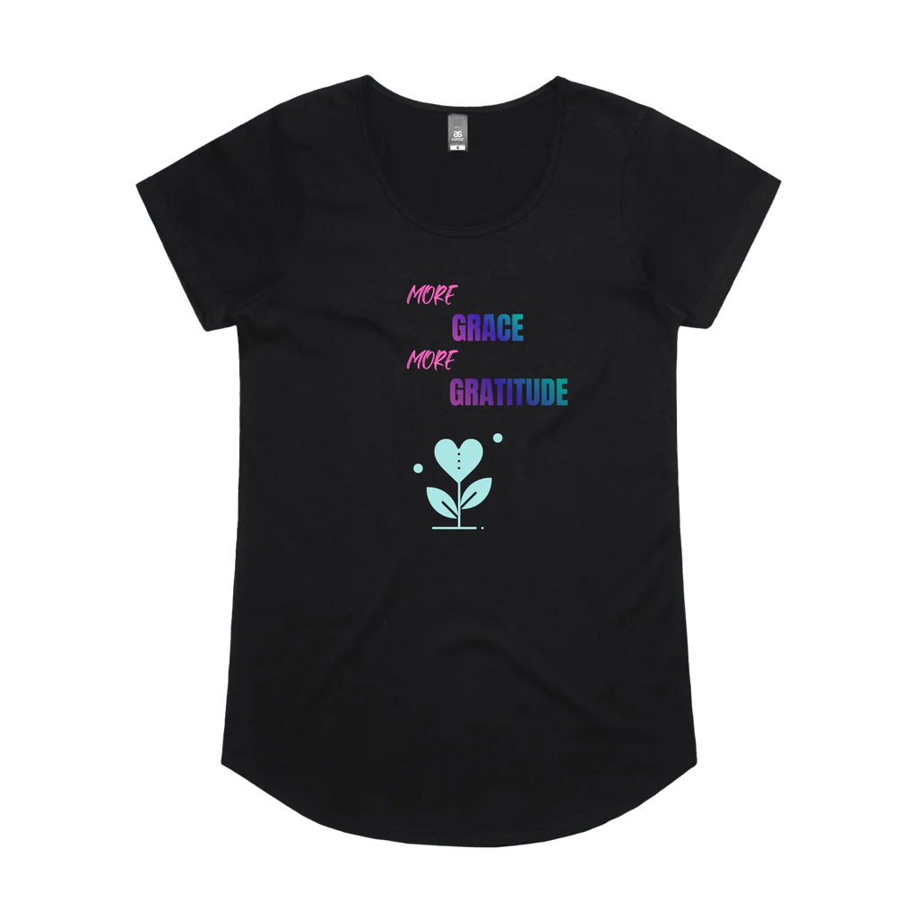 Black front flat lay