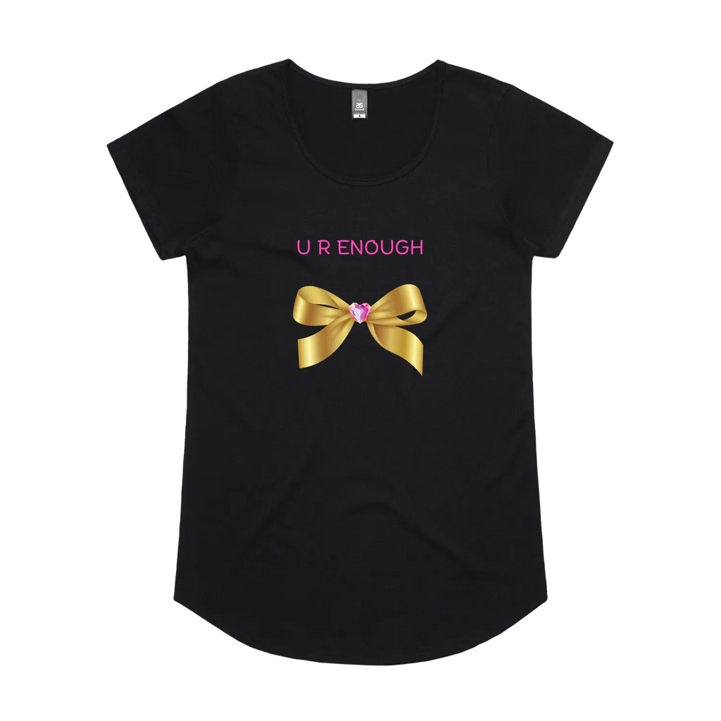 Black front flat lay