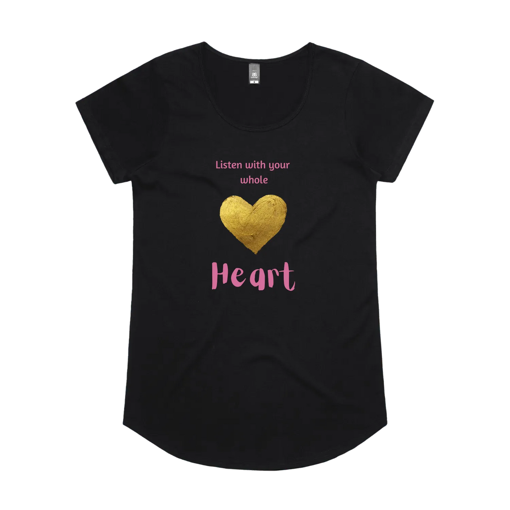 Black front flat lay