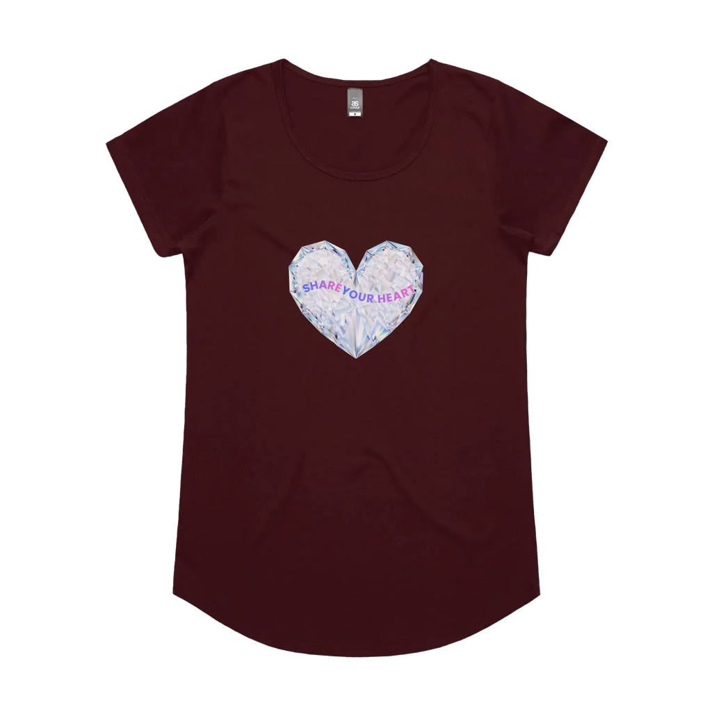 Burgundy front flat lay