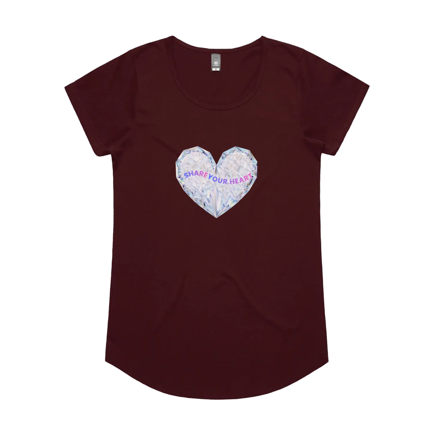 Burgundy front flat lay