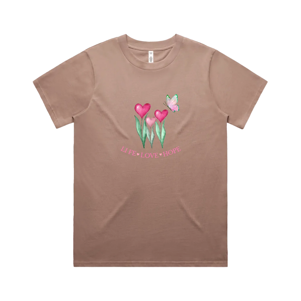 Hazy Pink front flat lay