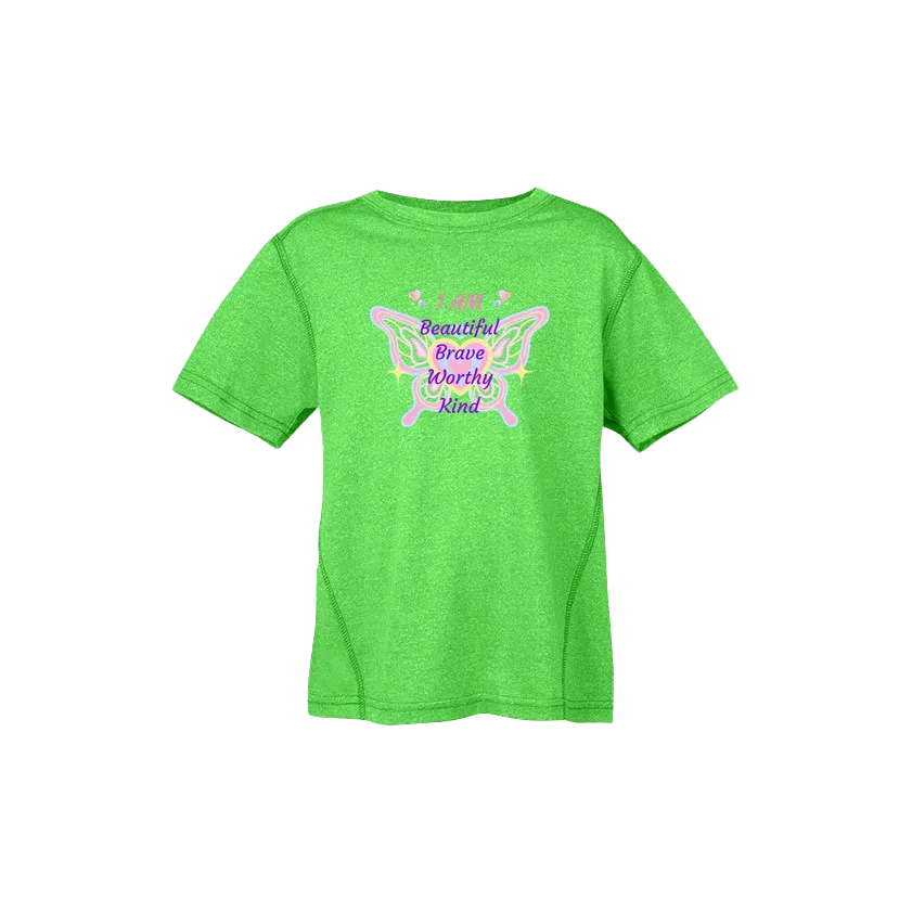 Heather Emerald Green front flat lay
