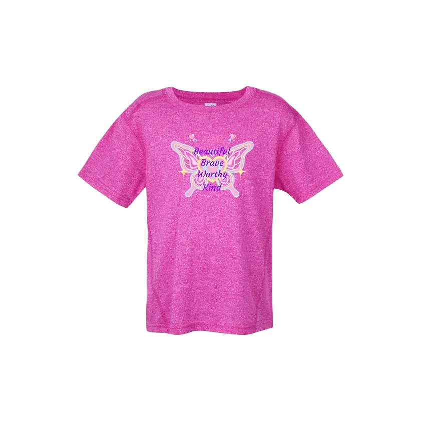 Heather Hot Pink front flat lay