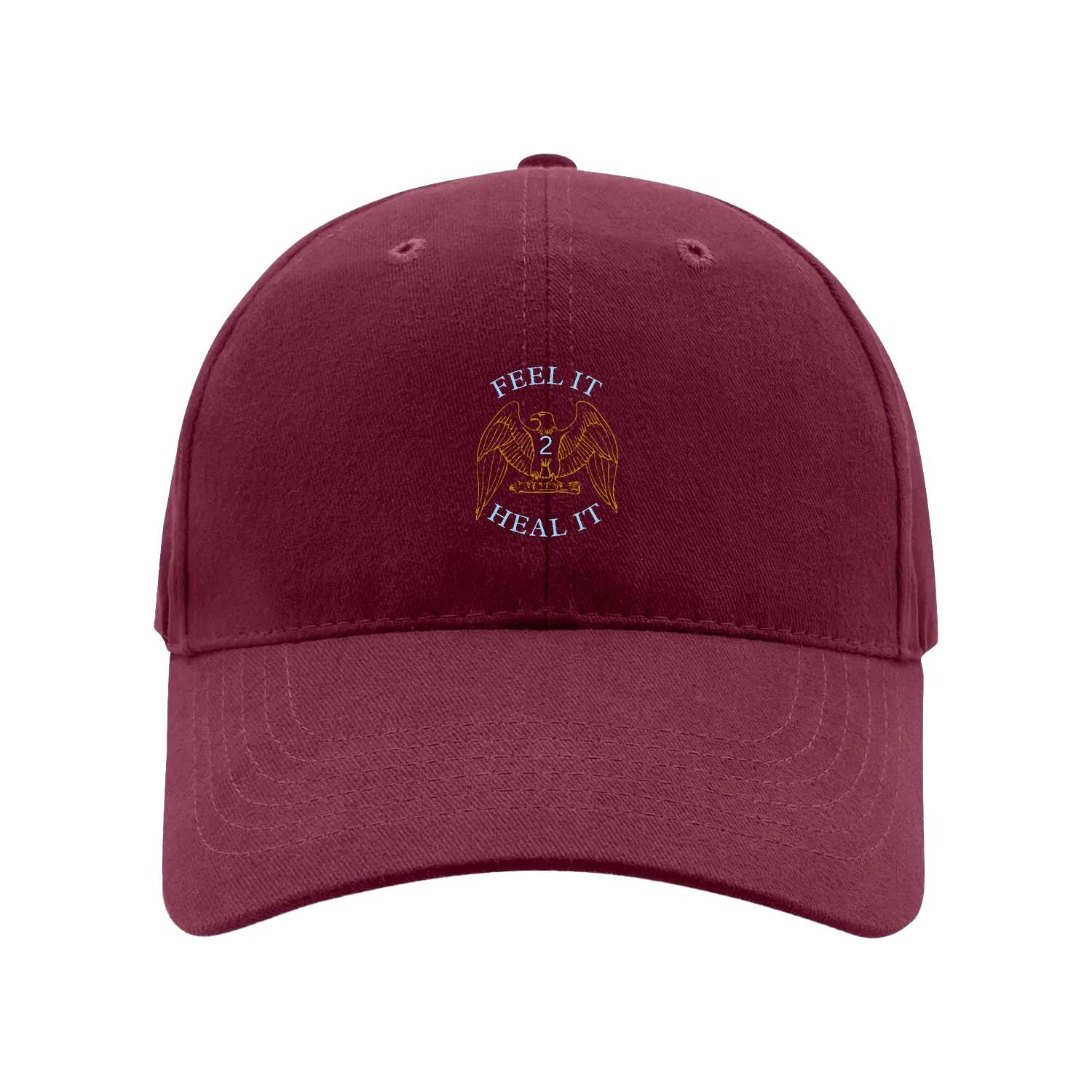 Maroon front flat lay