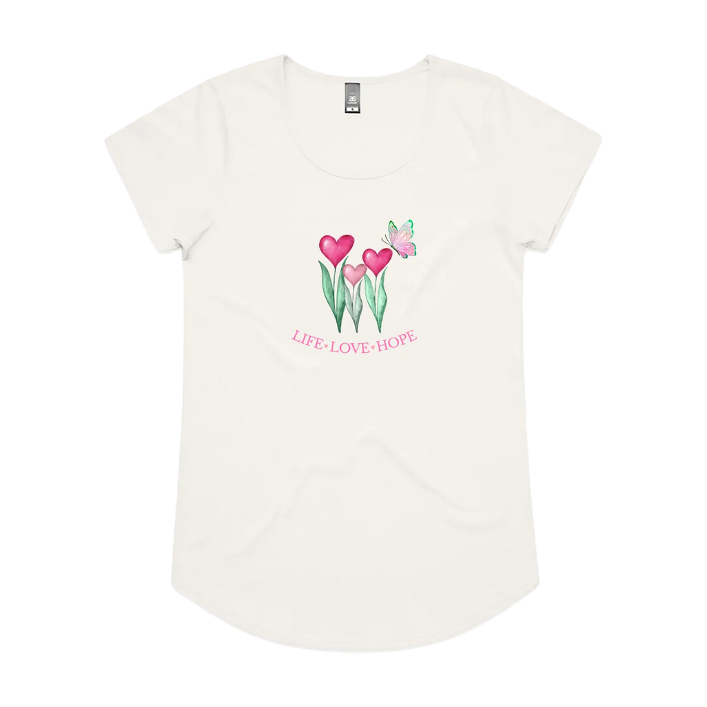 Natural front flat lay