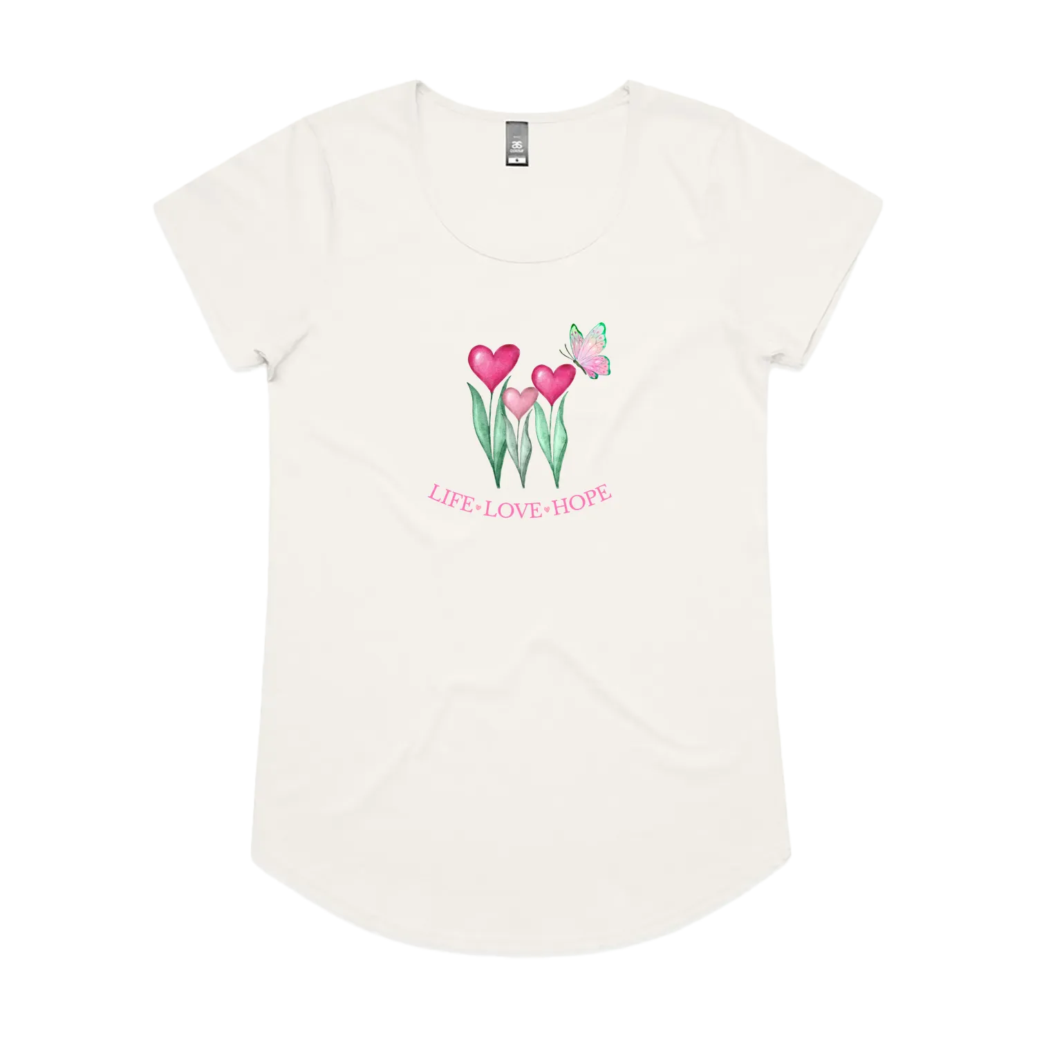 Natural front flat lay