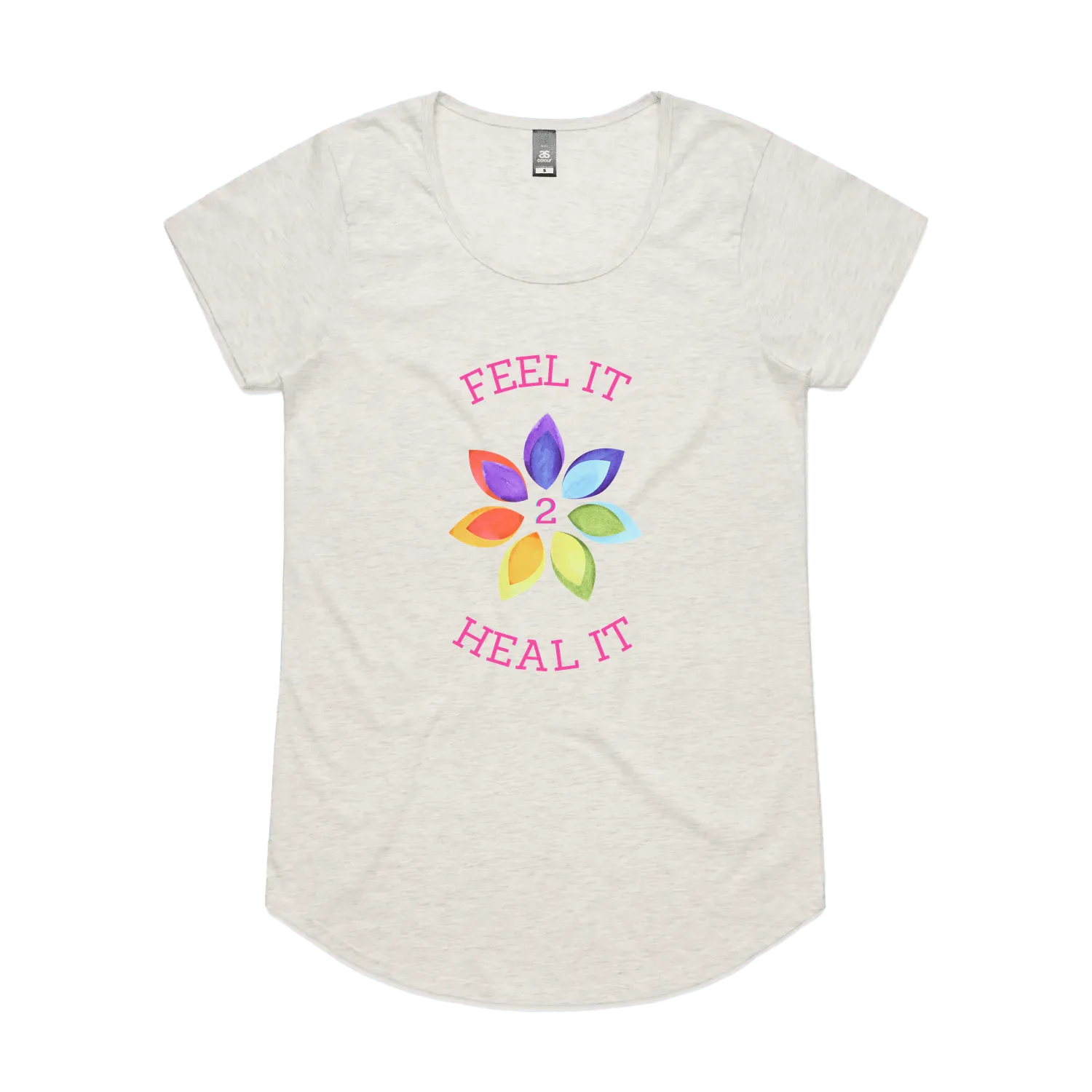 Oatmeal Marle front flat lay