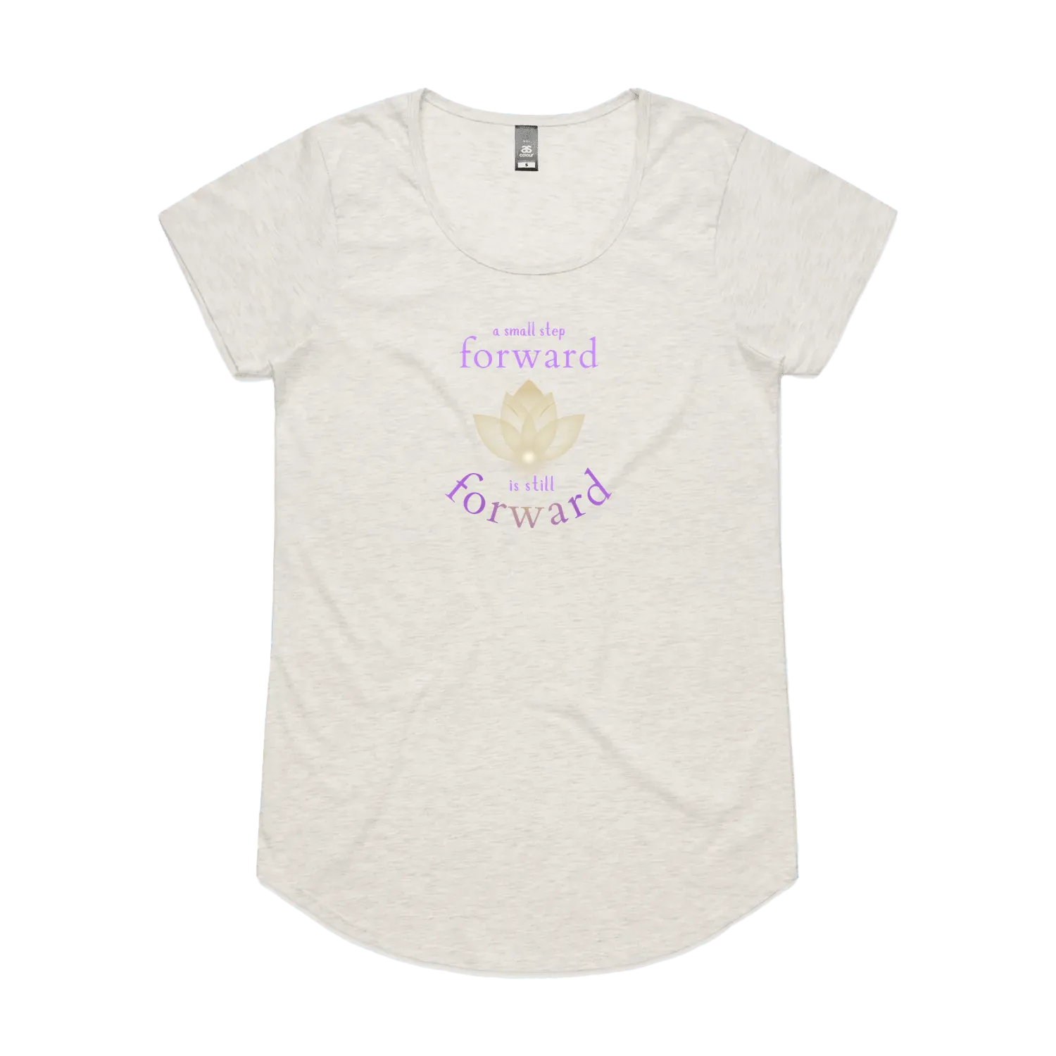 Oatmeal Marle front flat lay