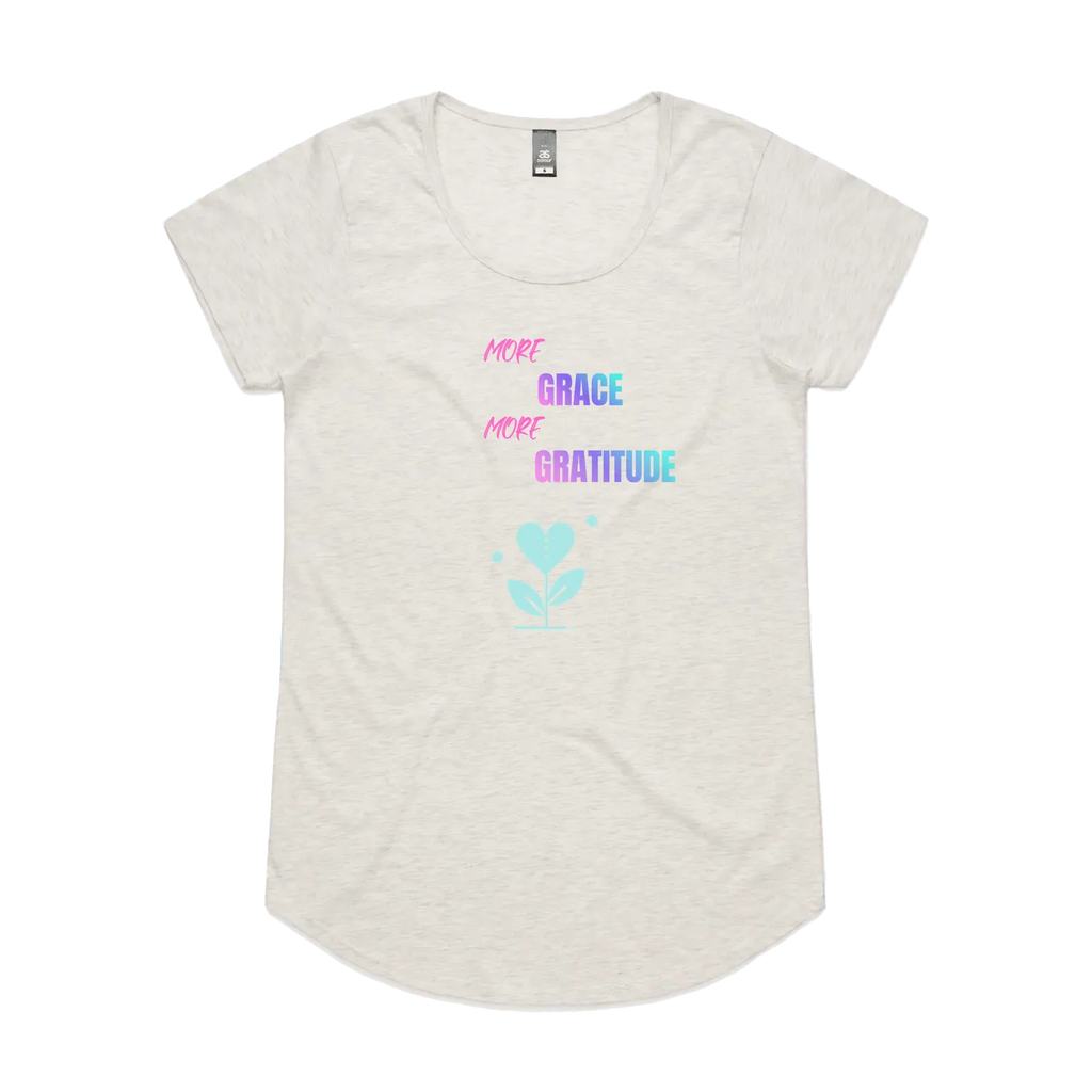 Oatmeal Marle front flat lay