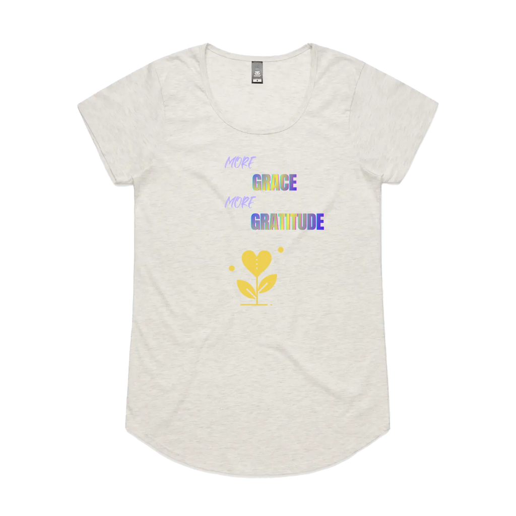 Oatmeal Marle front flat lay