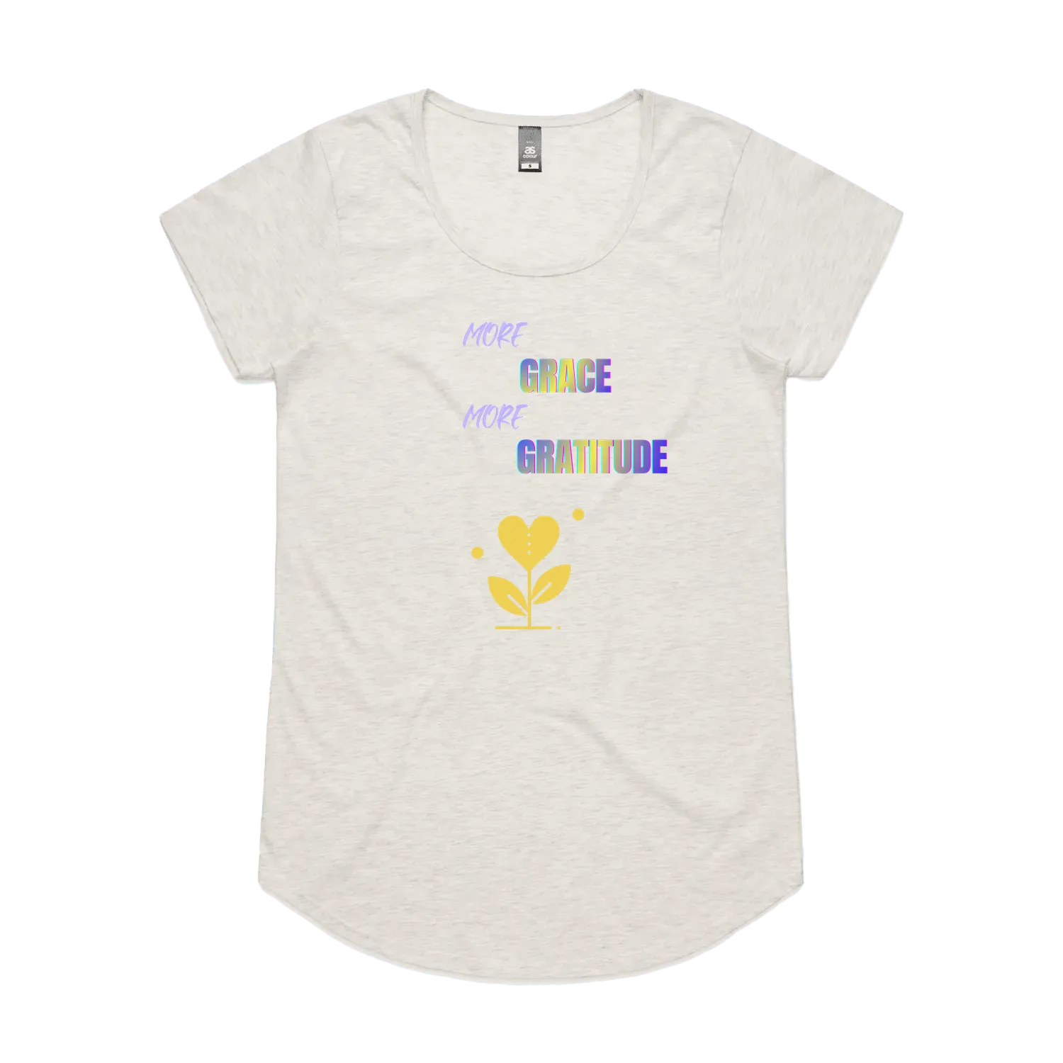 Oatmeal Marle front flat lay