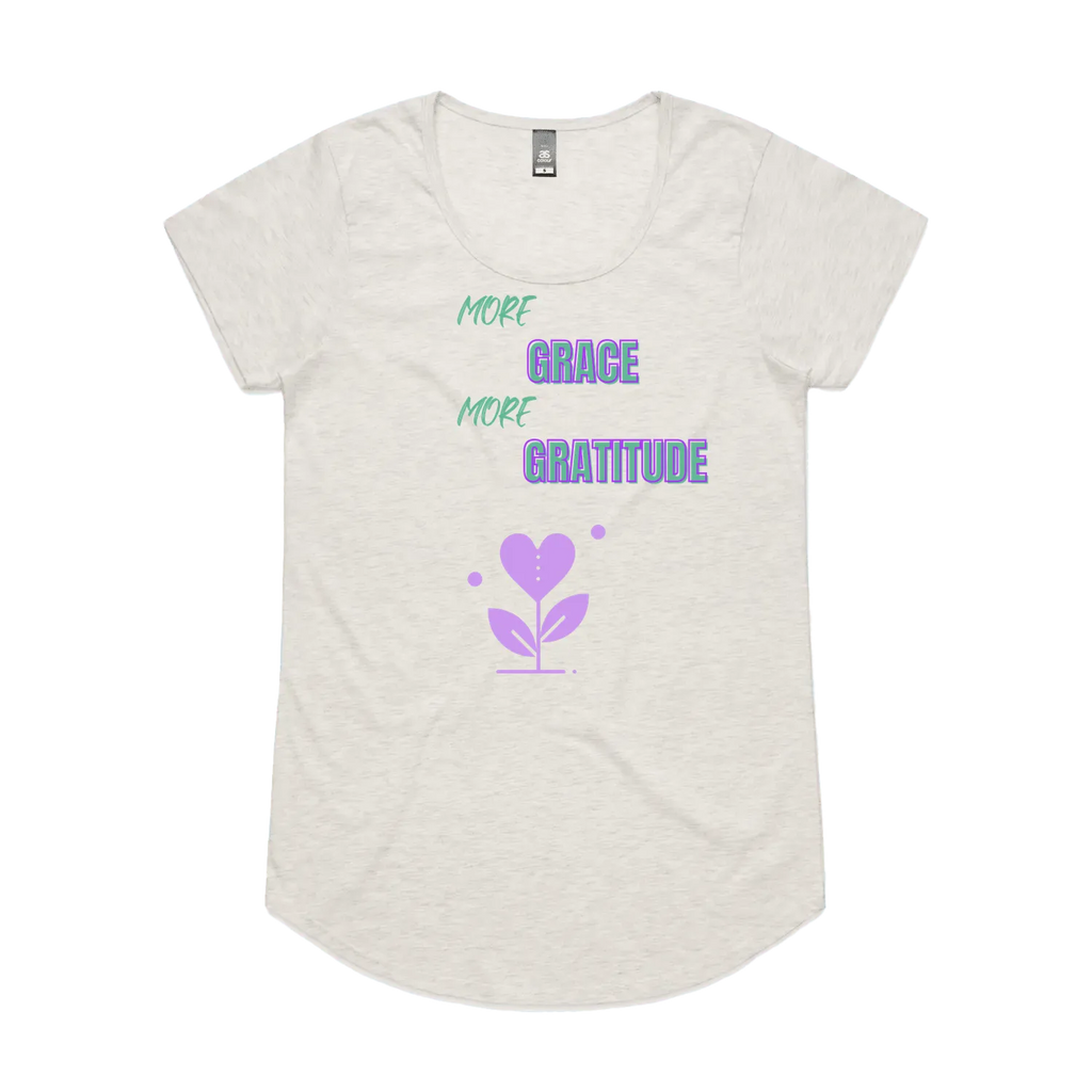 Oatmeal Marle front flat lay