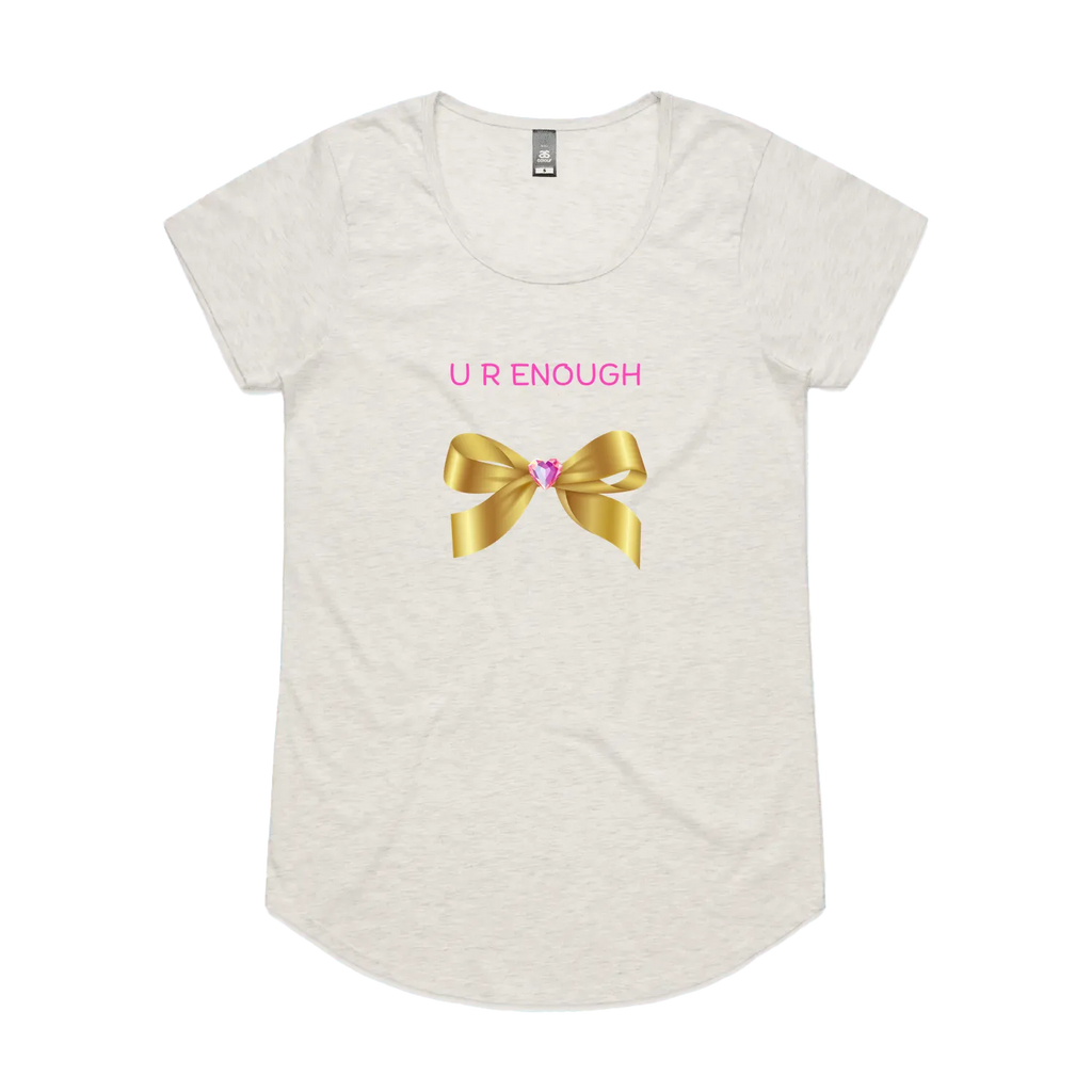 Oatmeal Marle front flat lay