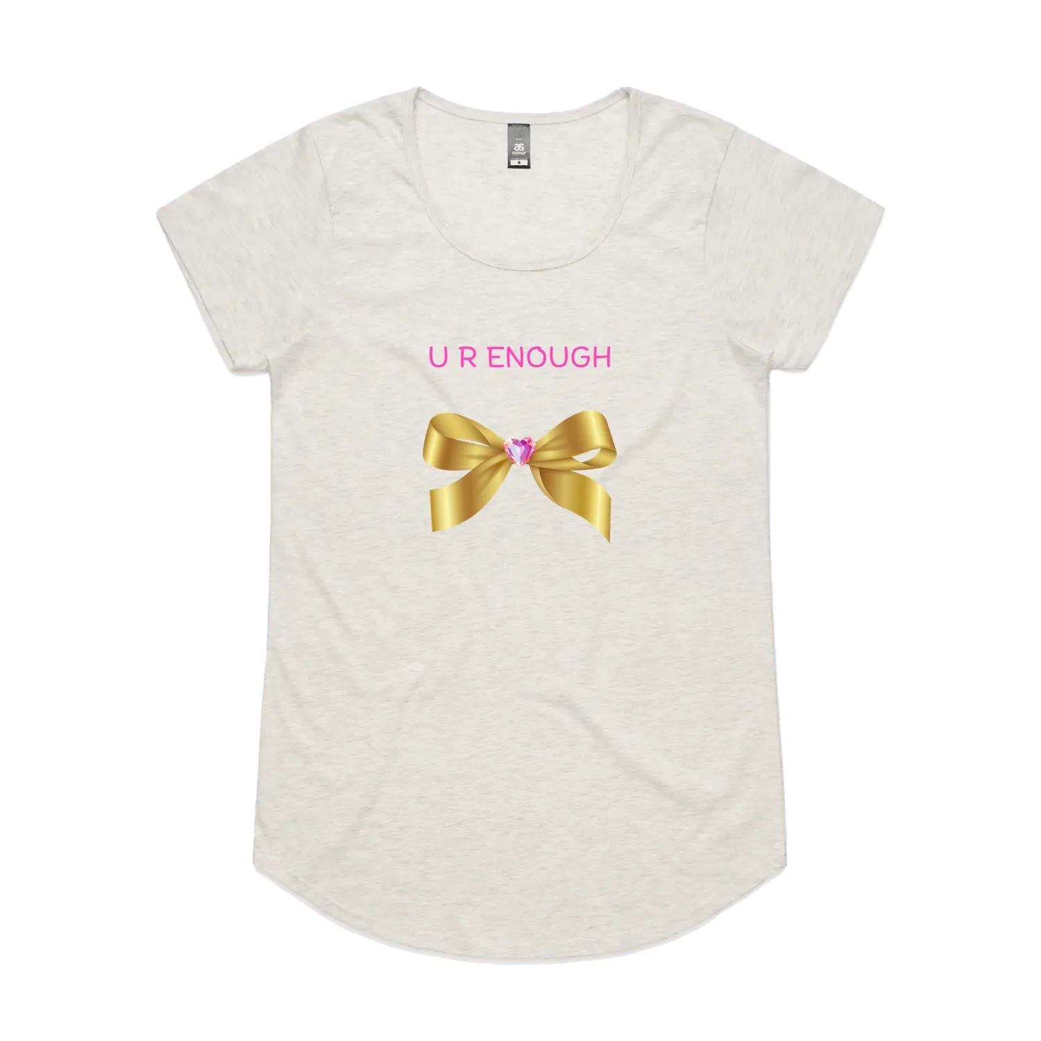 Oatmeal Marle front flat lay