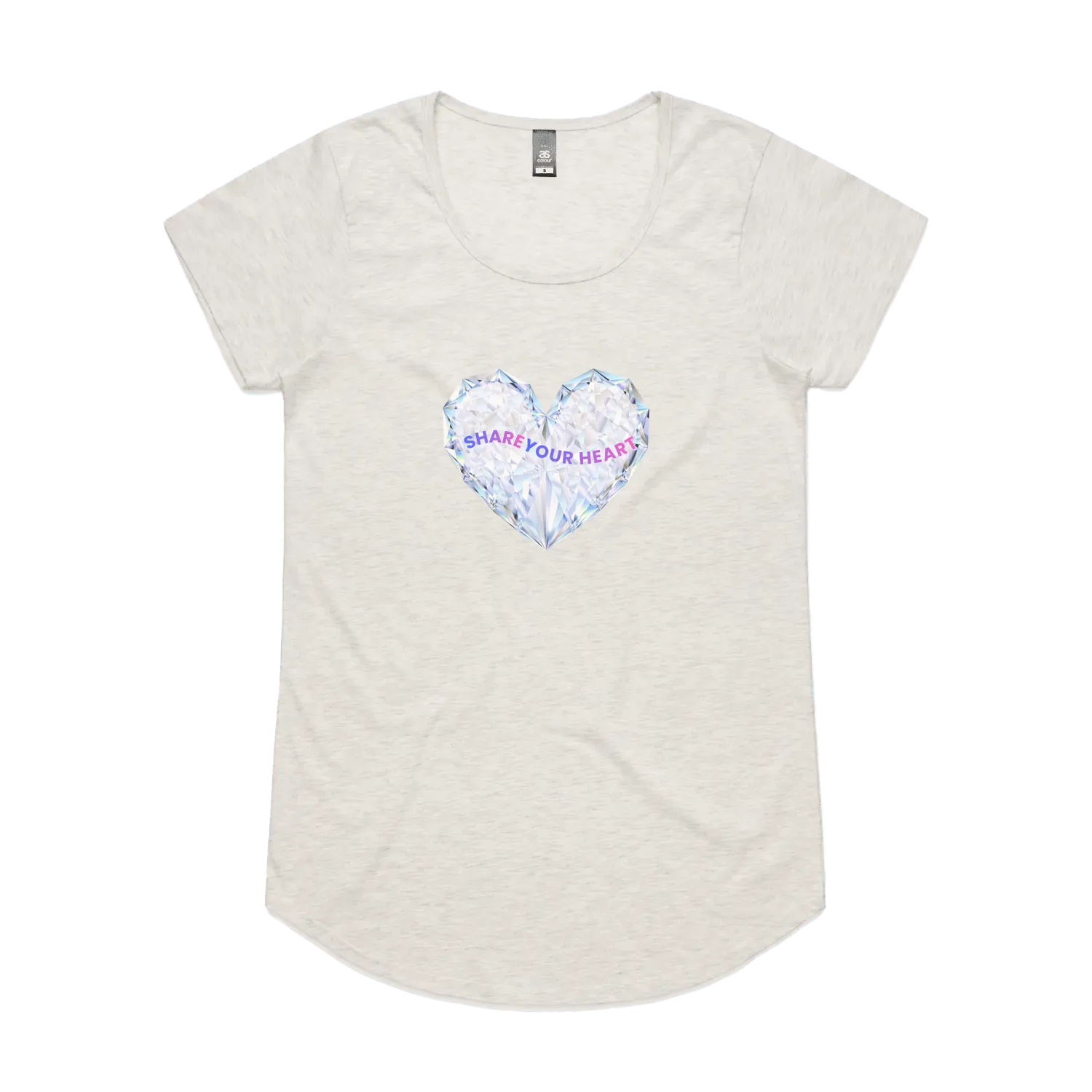 Oatmeal Marle front flat lay