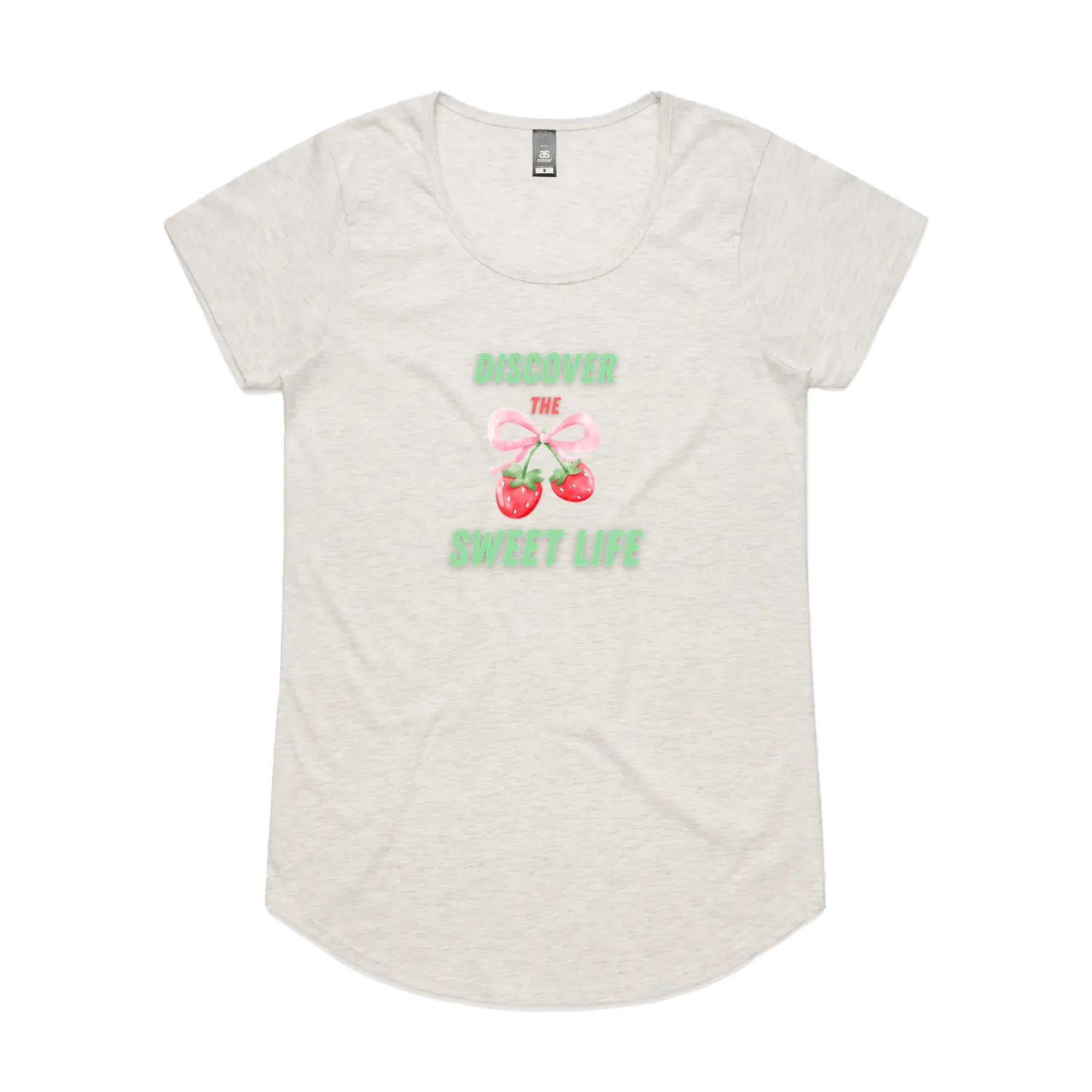 Oatmeal Marle front flat lay
