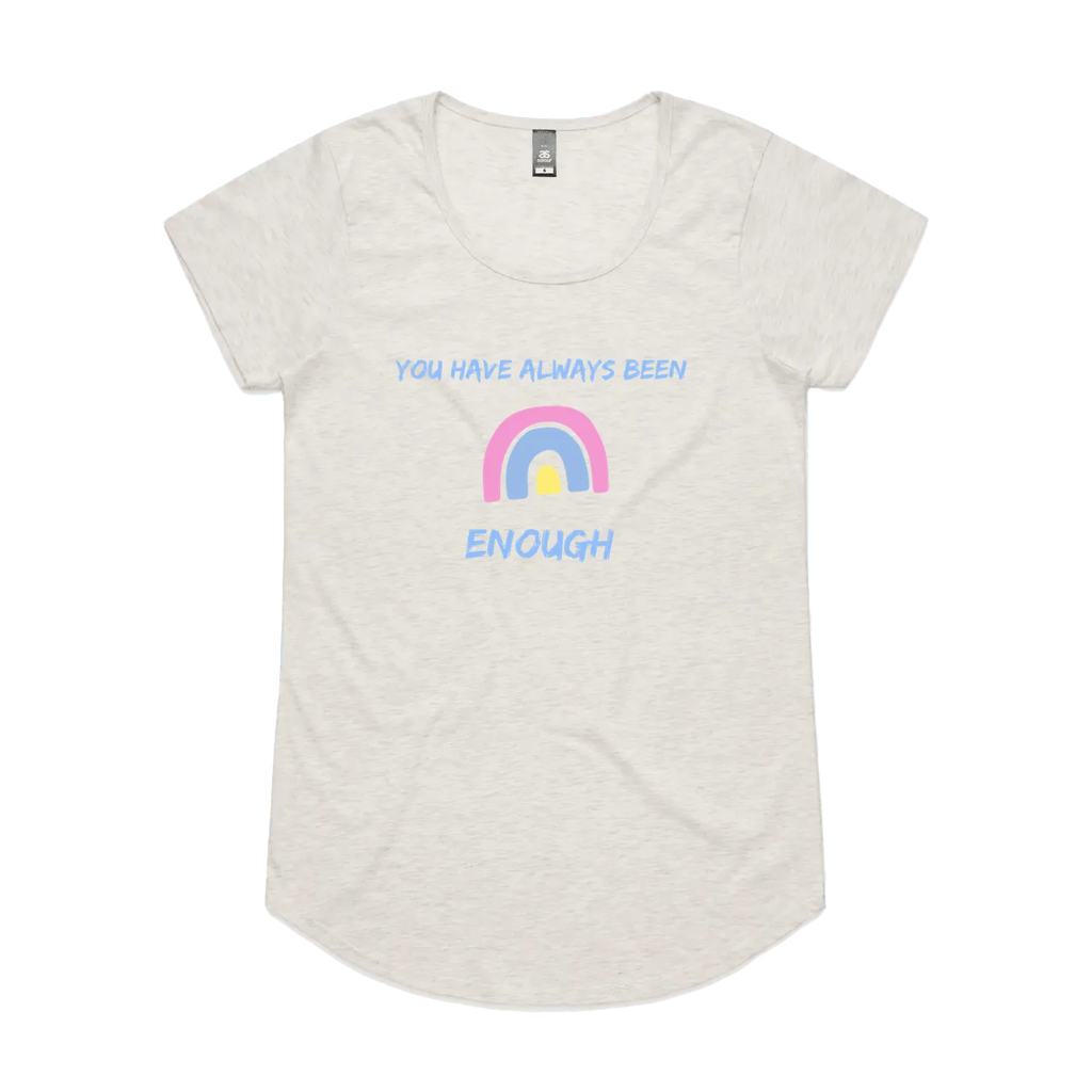 Oatmeal Marle front flat lay