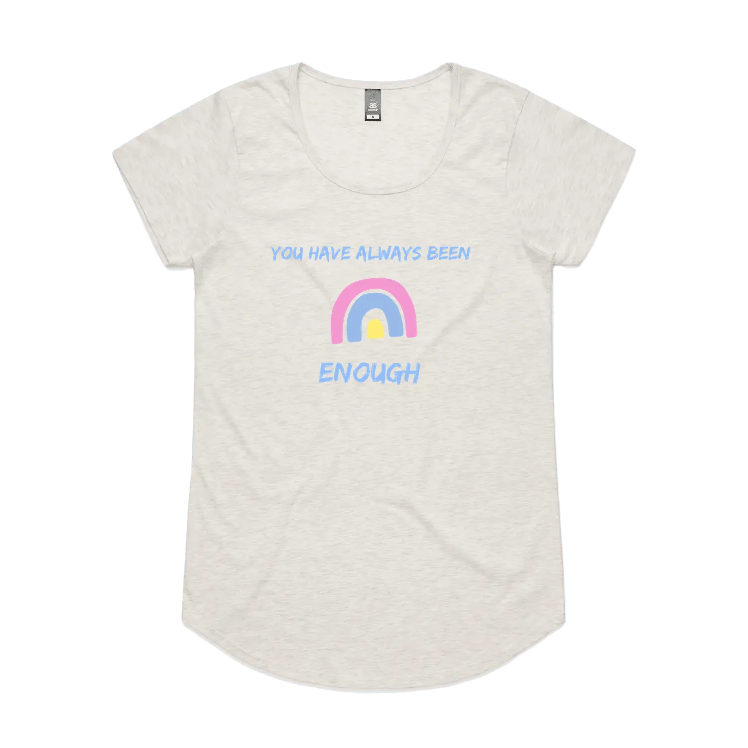 Oatmeal Marle front flat lay