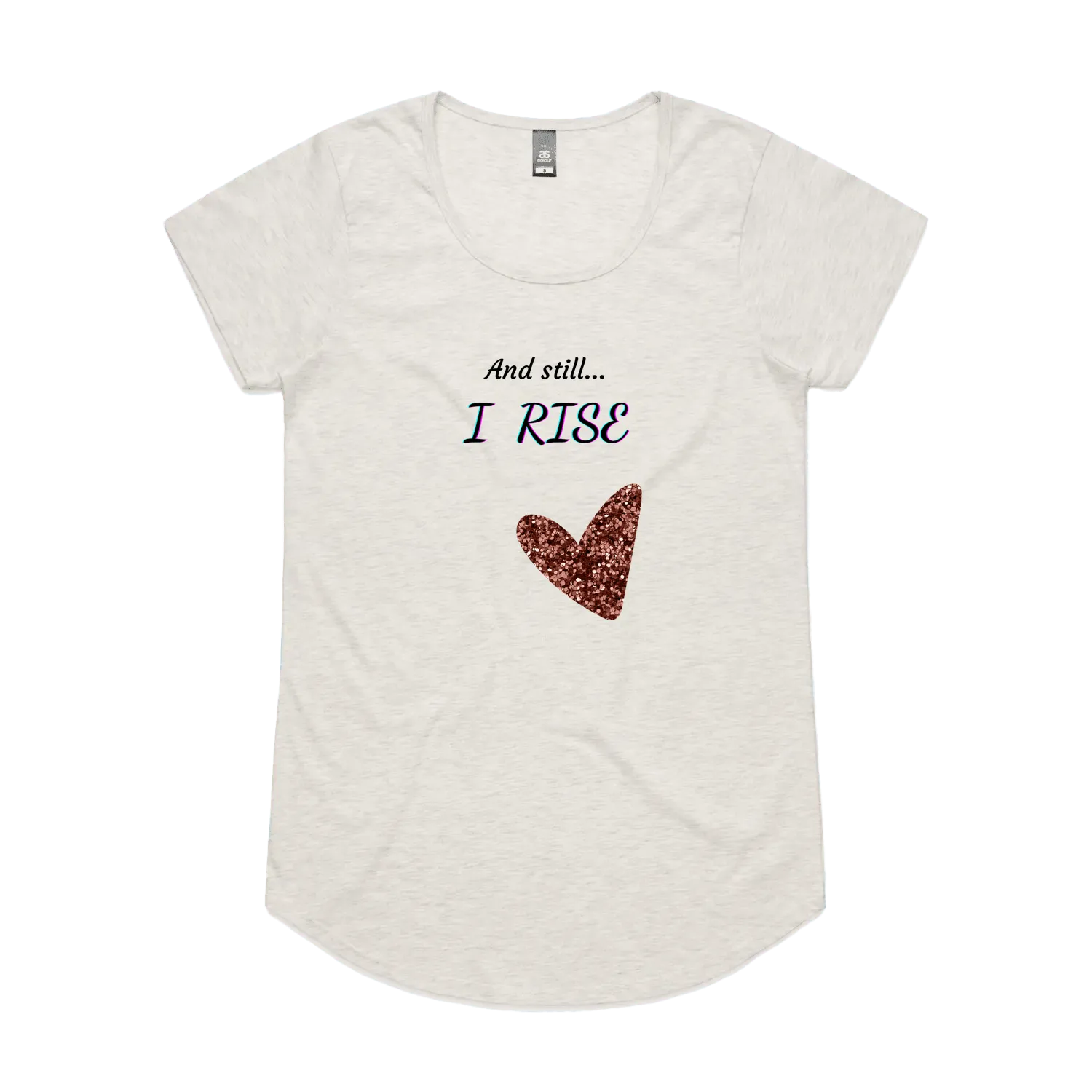 Oatmeal Marle front flat lay