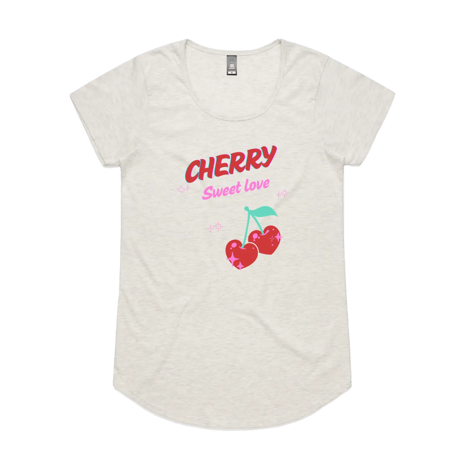 Oatmeal Marle front flat lay