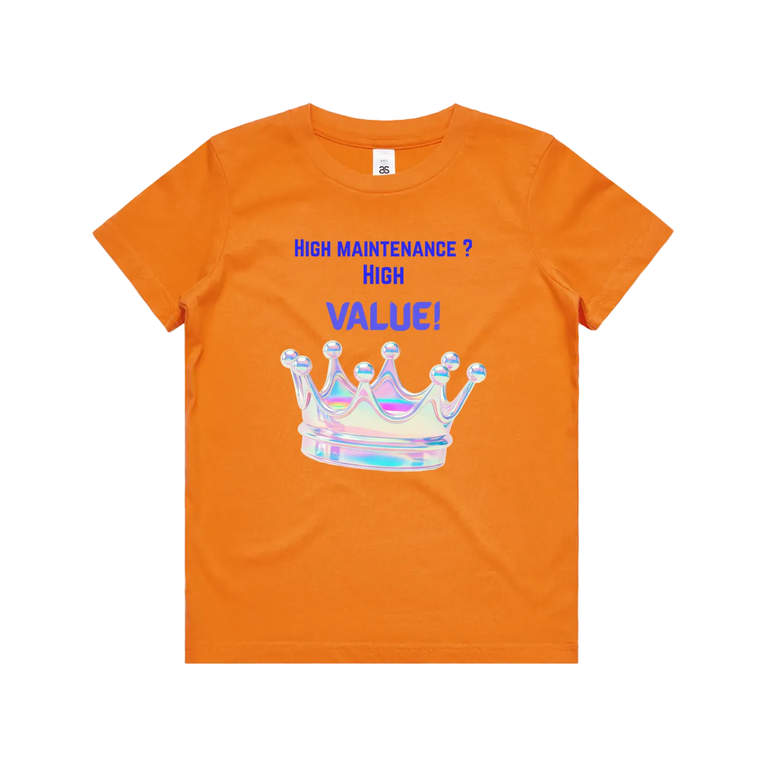 Orange front flat lay