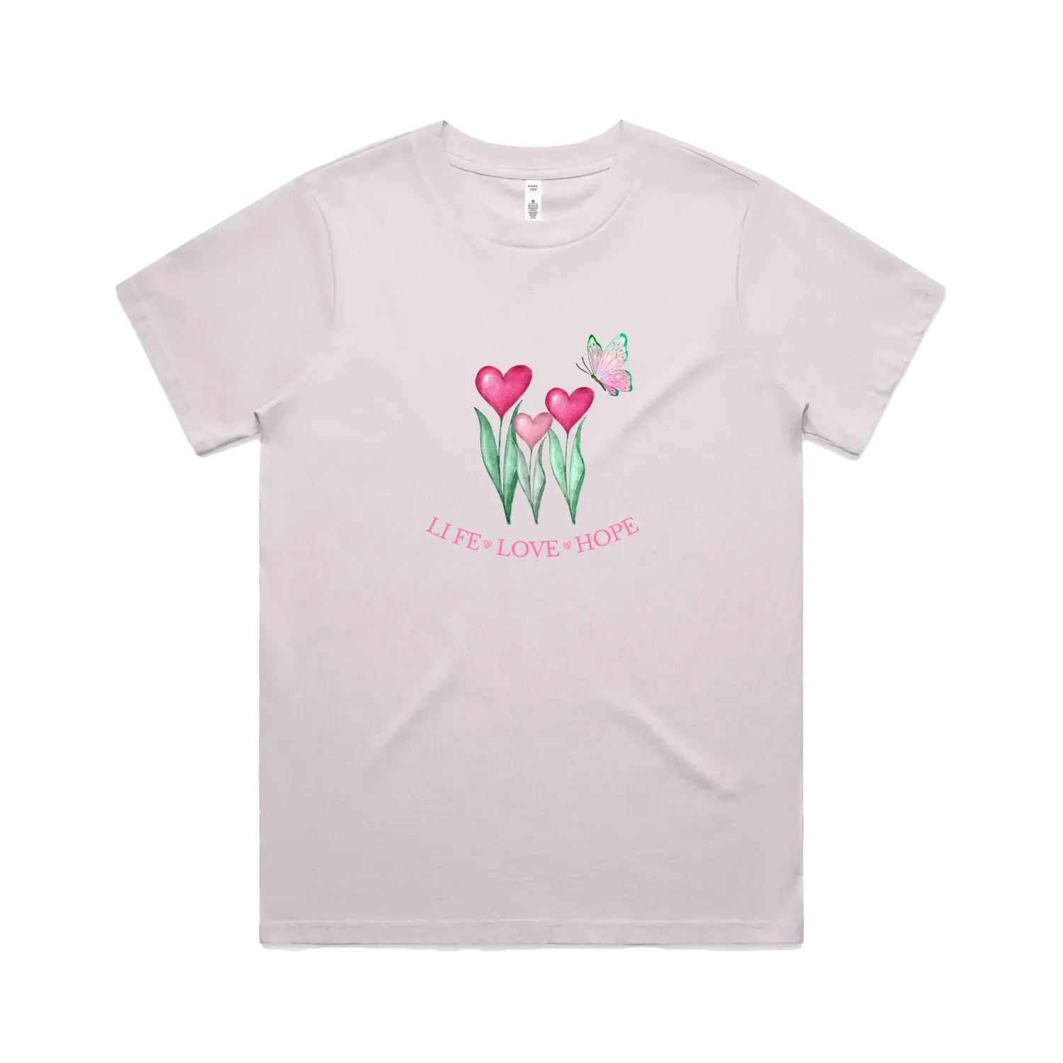 Orchid front flat lay