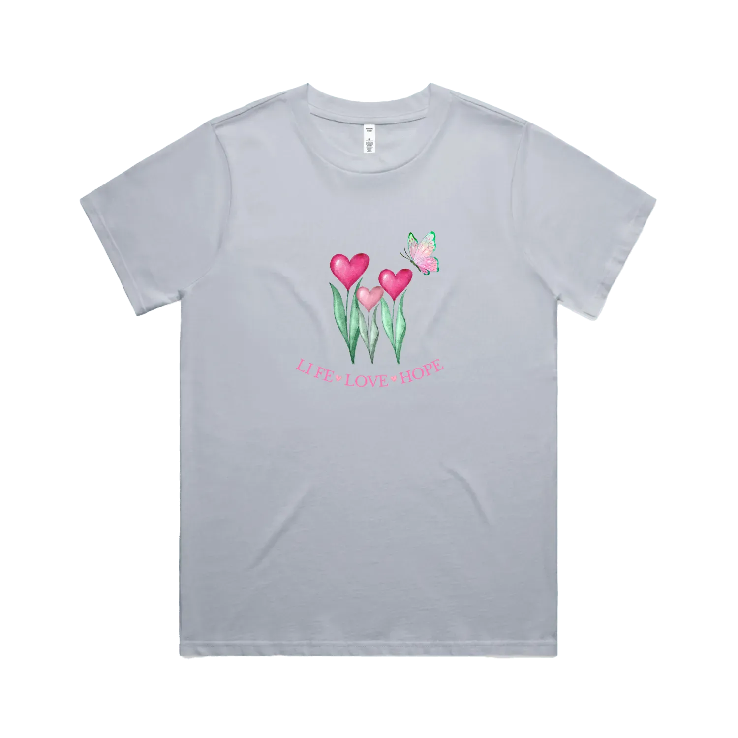 Powder front flat lay