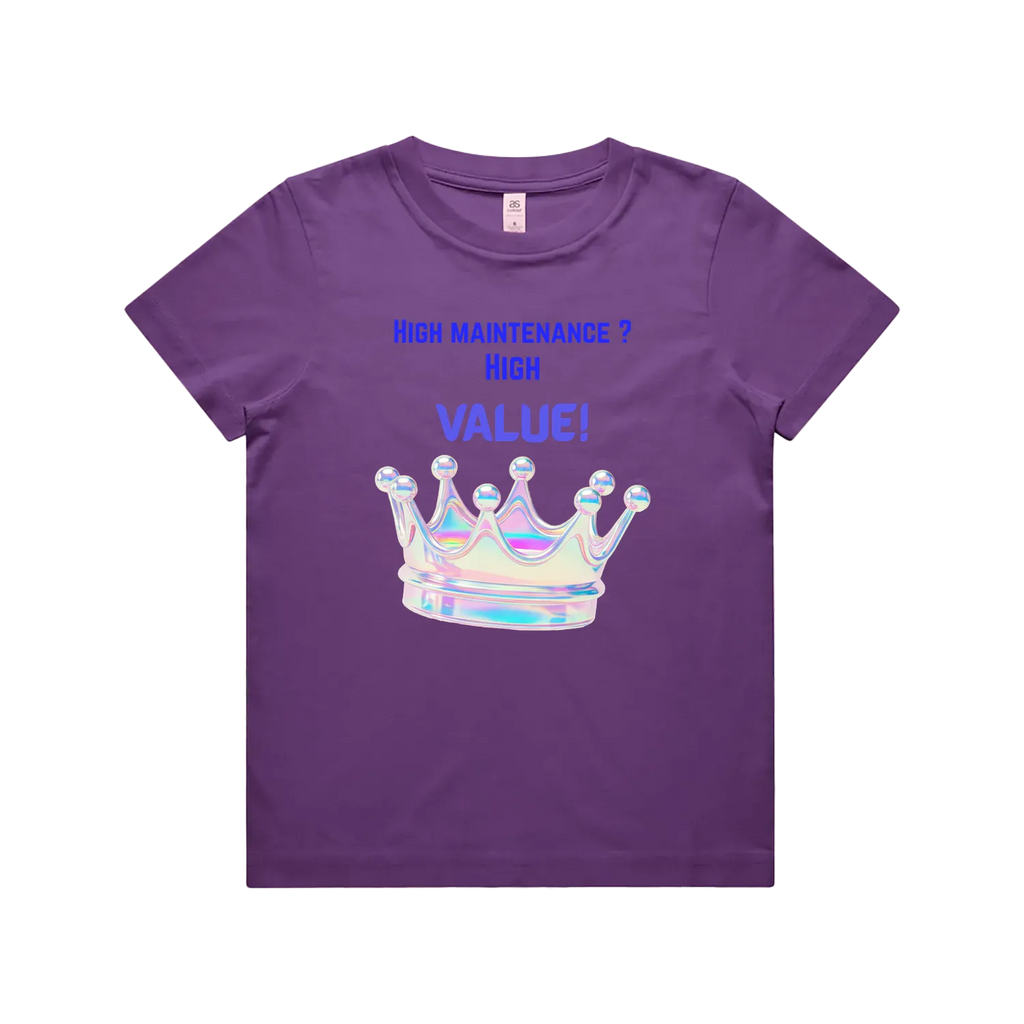 Purple front flat lay