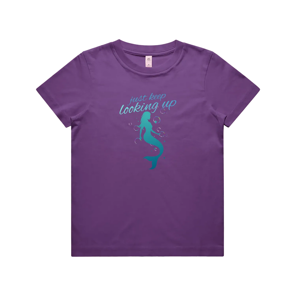 Purple front flat lay