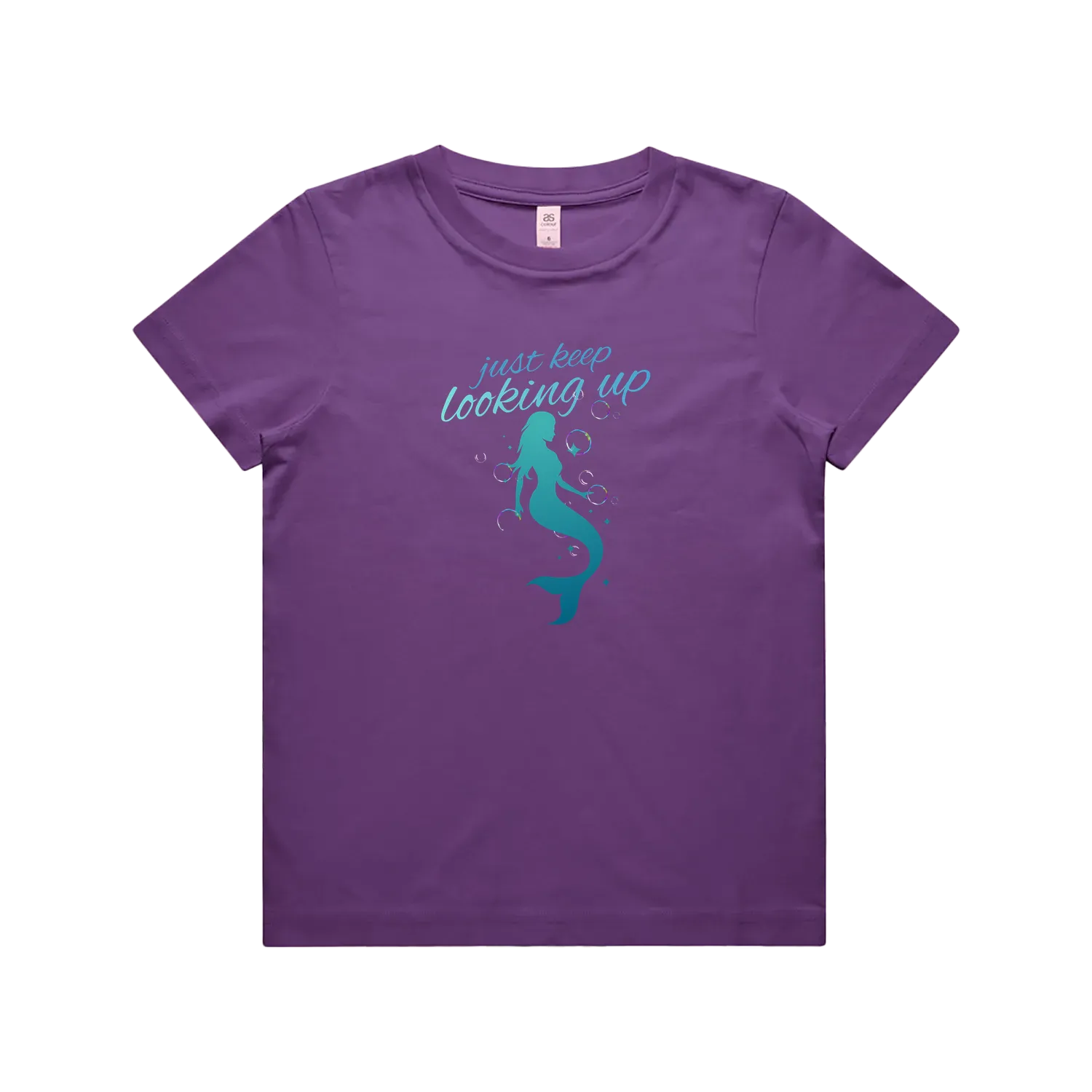 Purple front flat lay