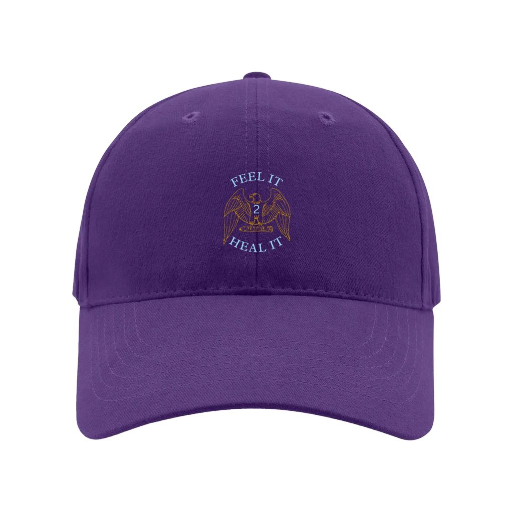 Purple front flat lay