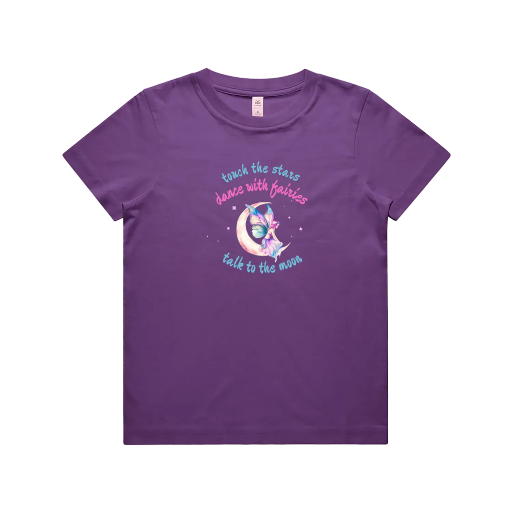 Purple front flat lay