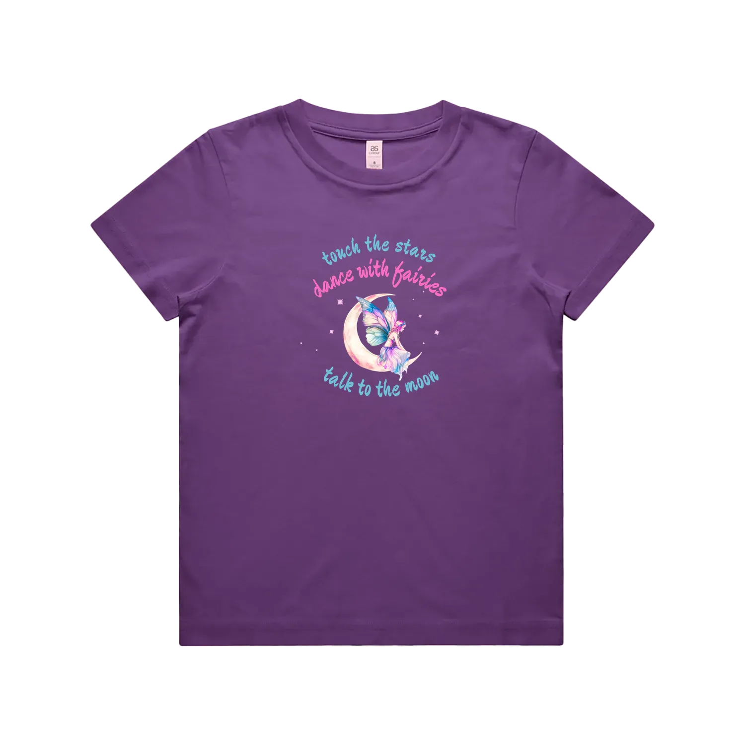 Purple front flat lay