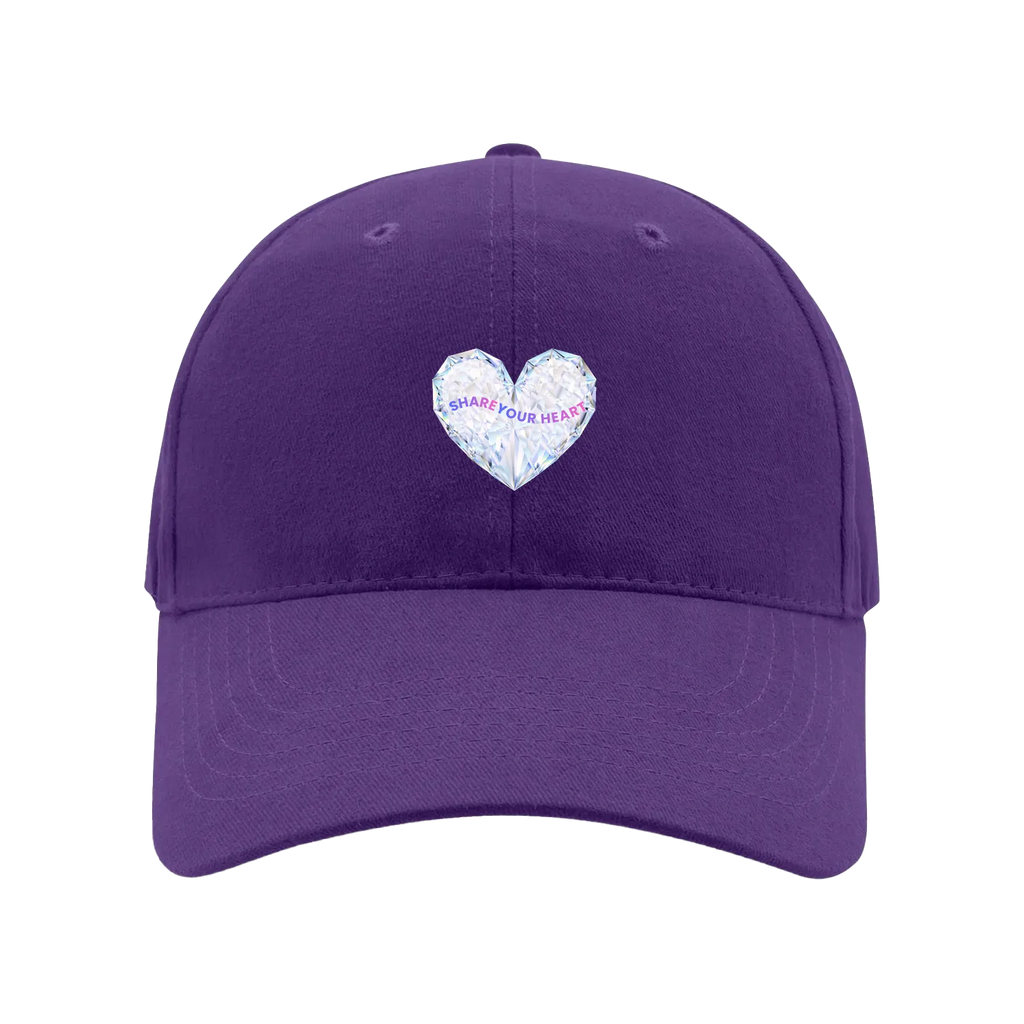 Purple front flat lay