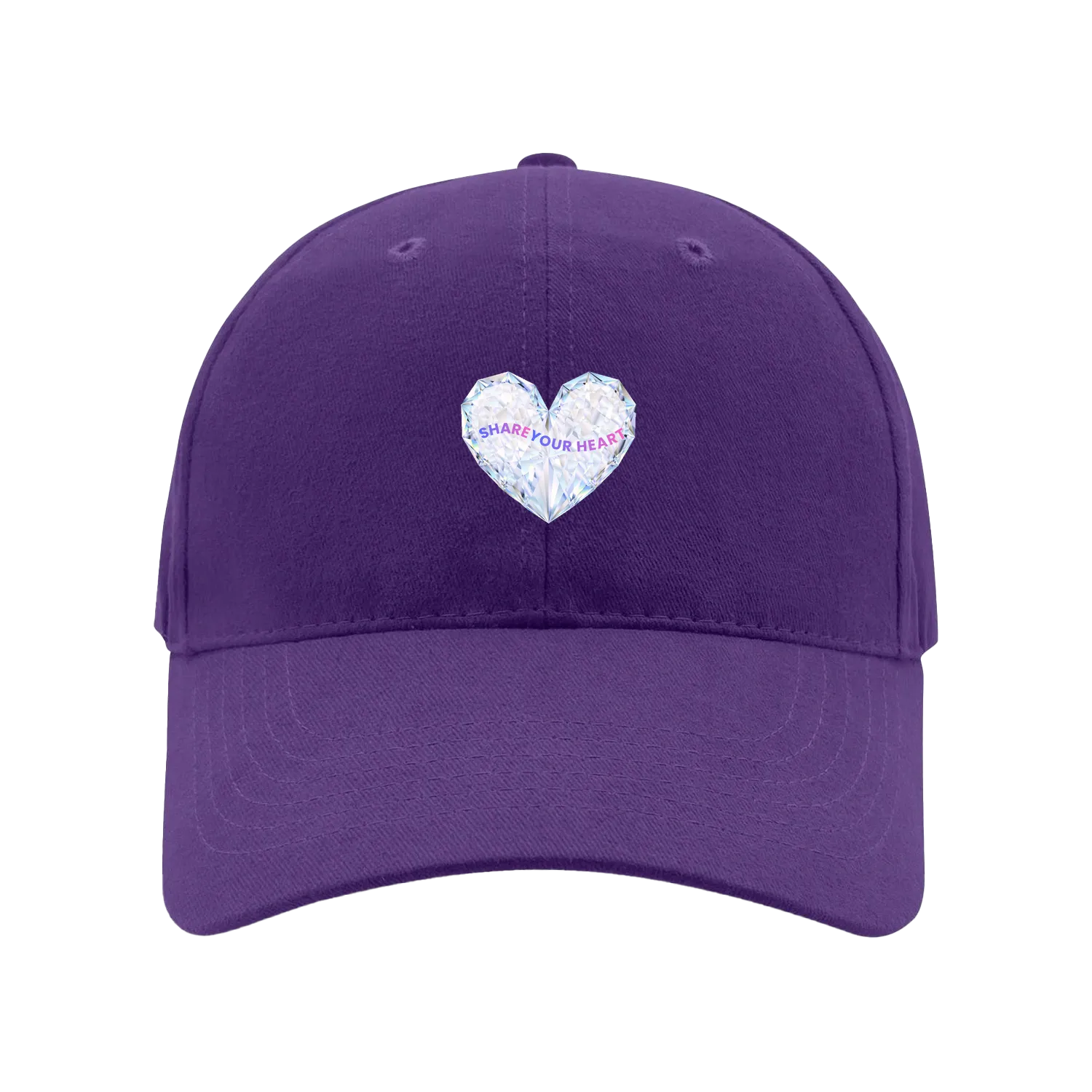 Purple front flat lay