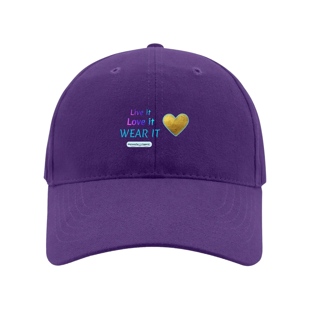 Purple front flat lay