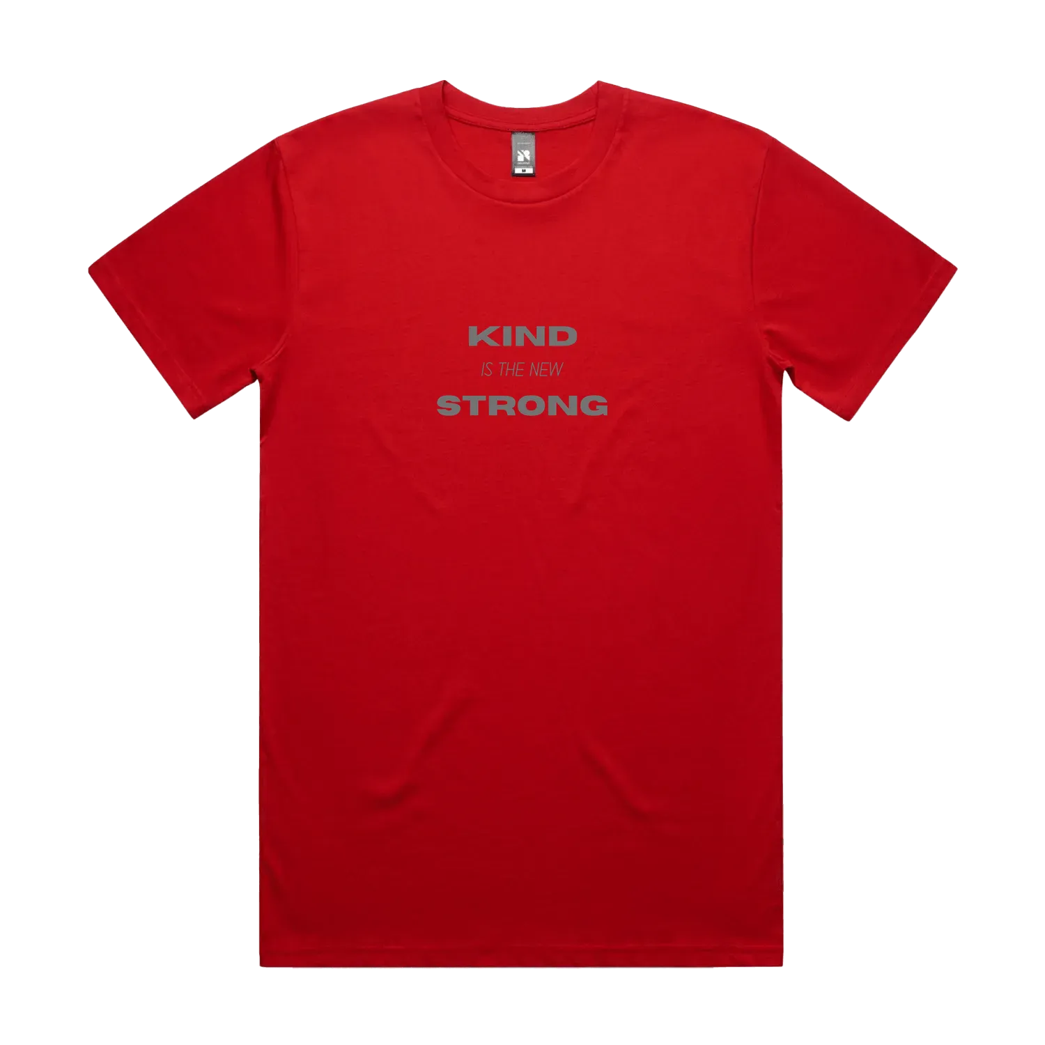 Red front flat lay
