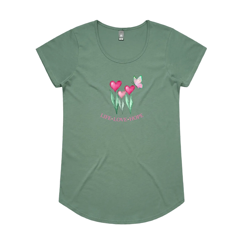 Sage front flat lay
