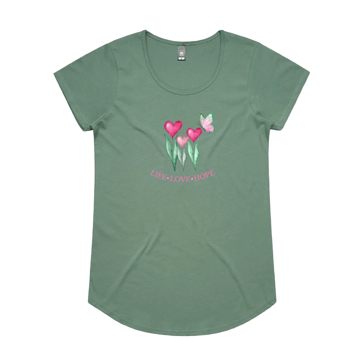 Sage front flat lay