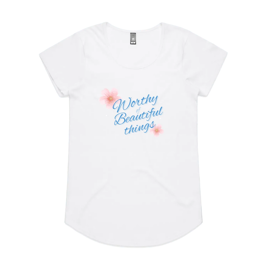 White front flat lay