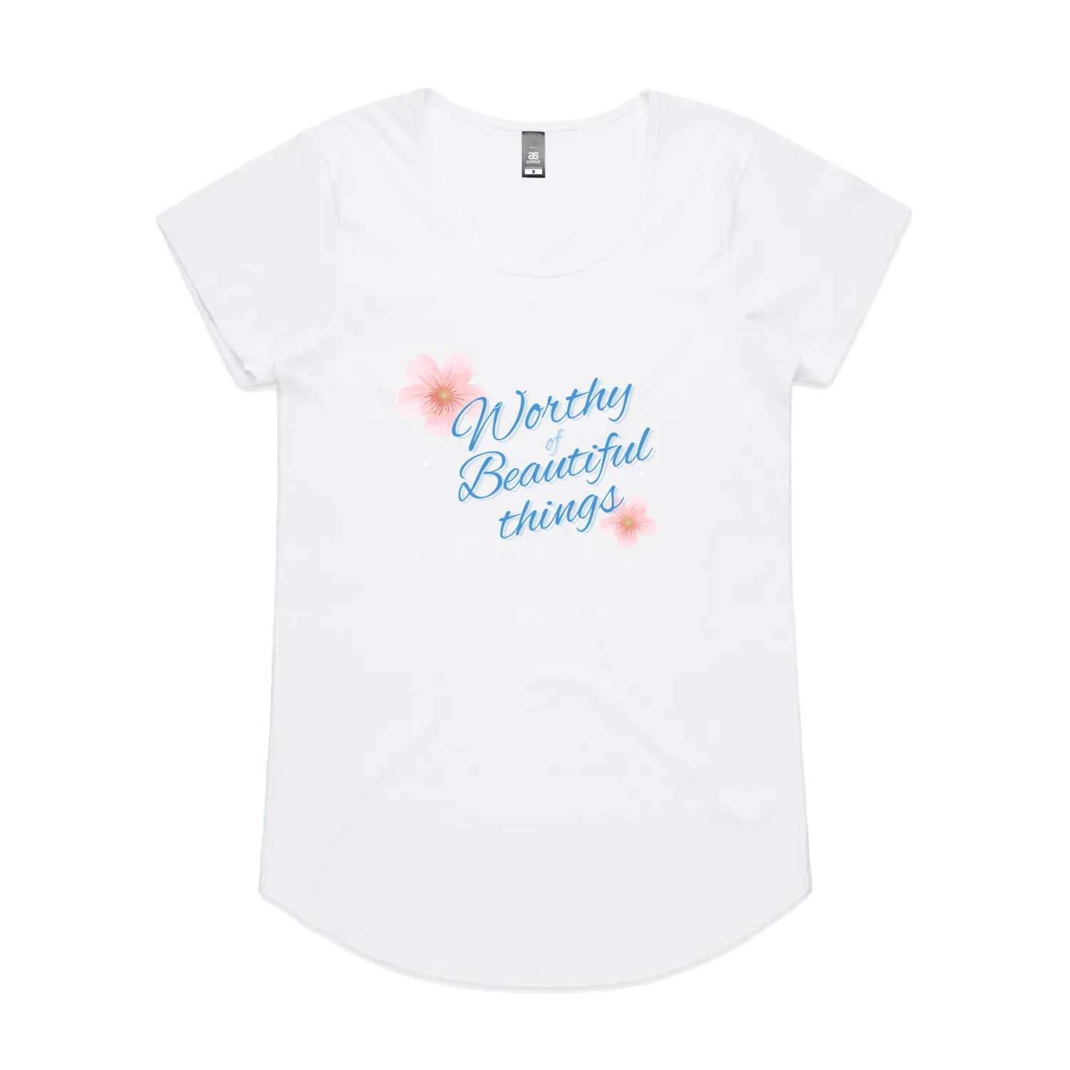 White front flat lay