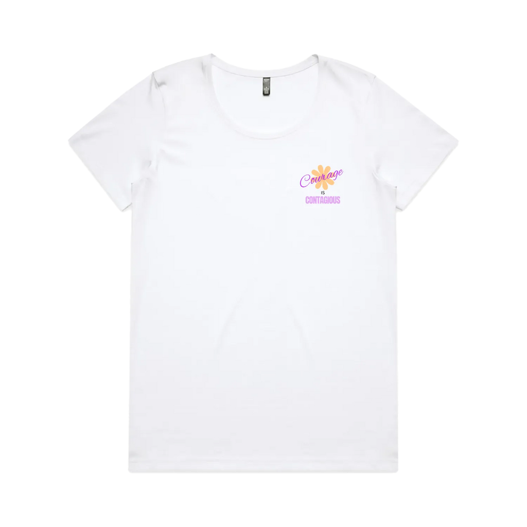 White front flat lay