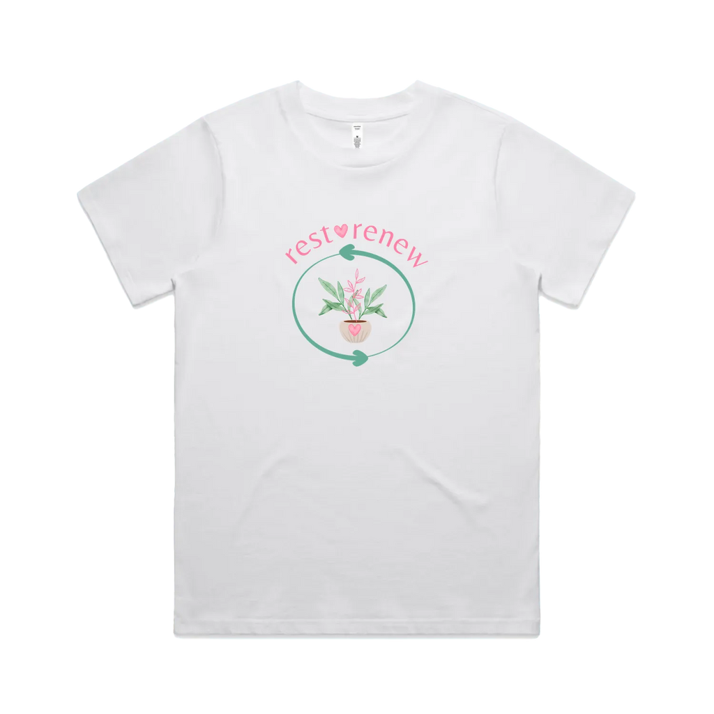 White front flat lay