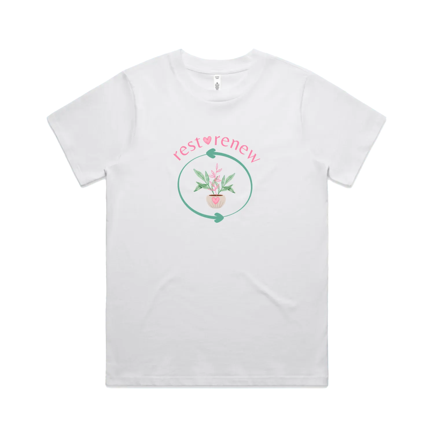 White front flat lay
