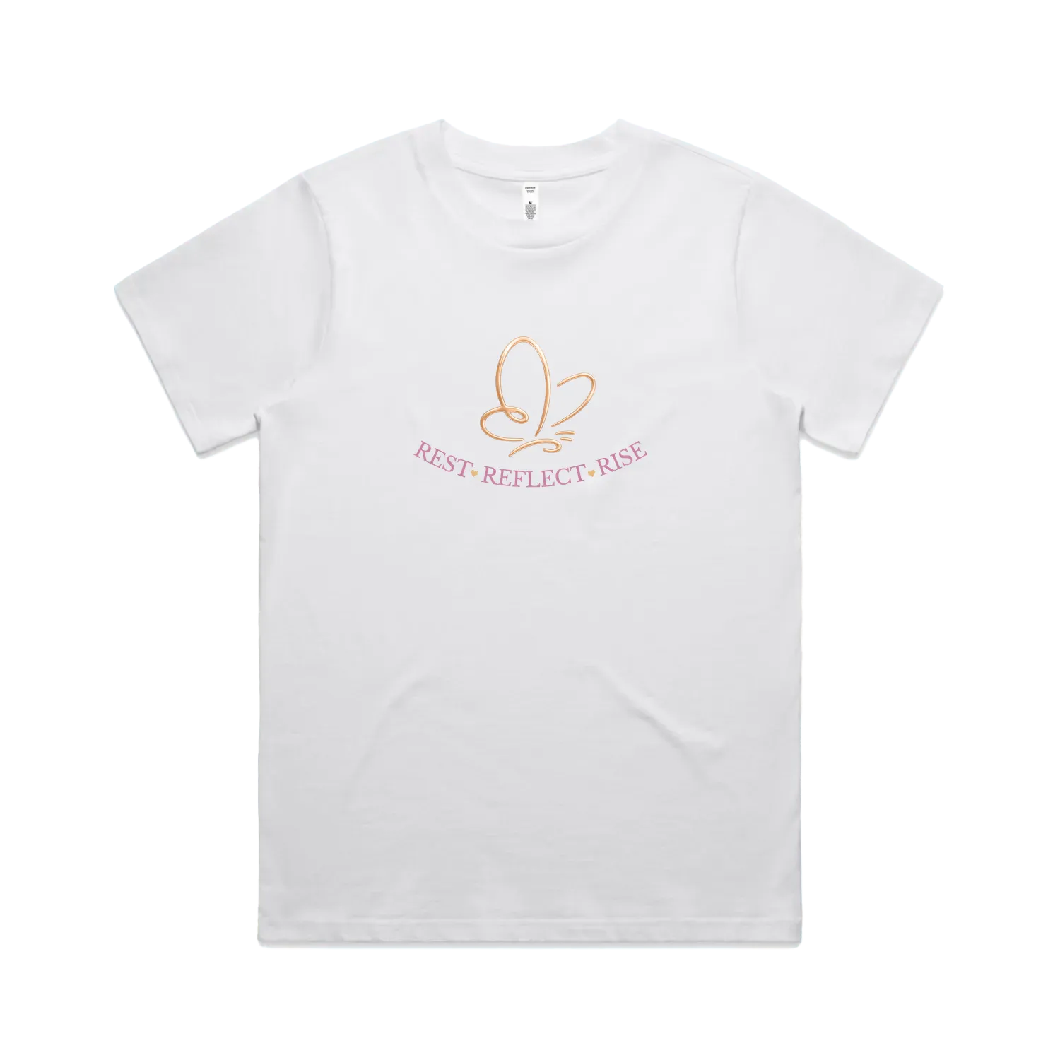 White front flat lay